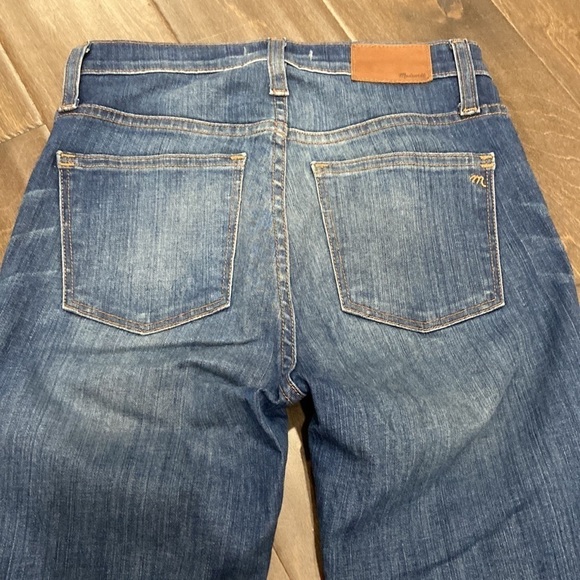 Madewell 9" High Riser Skinny Skinny Jean Button Fly Raw Hem Ankle Size 25 - Picture 9 of 11